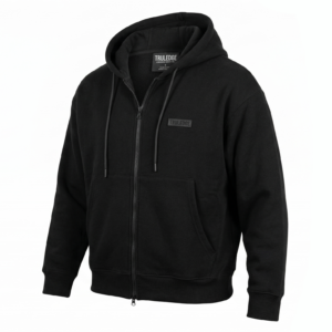 TRULEDGE Zip Up Towelling Back Hoodie