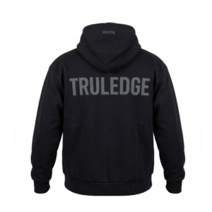 TRULEDGE Essentials Hoodie – Black - Grey Logo
